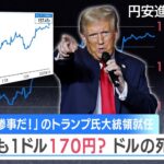 円安は「大惨事だ！」のトランプ氏大統領就任 それでも1ドル170円？ ドルの死角とは【NIKKEI NEWS NEXT】