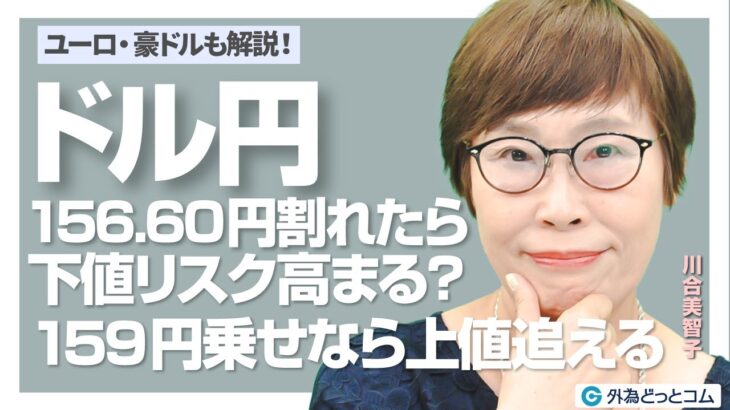 ドル円解説、156.60円割れたら下値リスク高まる？159円乗せなら上値追える　FX/為替見通し 1月14日（火）川合美智子 #外為ドキッ