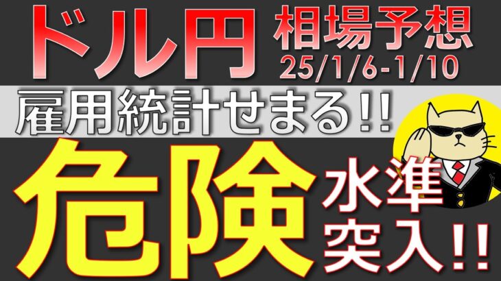 【ドル円最新予想】ドル円は××がないと160円を突破できません。攻め方と合わせて簡単解説！来週の為替相場予想と投資戦略！トランプ・雇用統計・ISM・FOMC議事も注目(25/1/6週)【FX】※