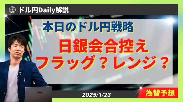 【ドル円】日銀会合控えフラッグやレンジに注意【FX 為替予想】