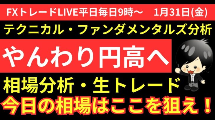 【FXトレードライブ配信中】相場はやや円高よりか。今日が大事なポイント