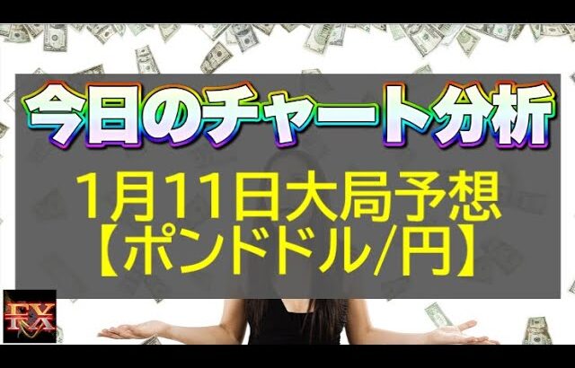 【FX大局予想】1月11日ポンドドル・ポンド円相場チャート分析【海外FX投資】