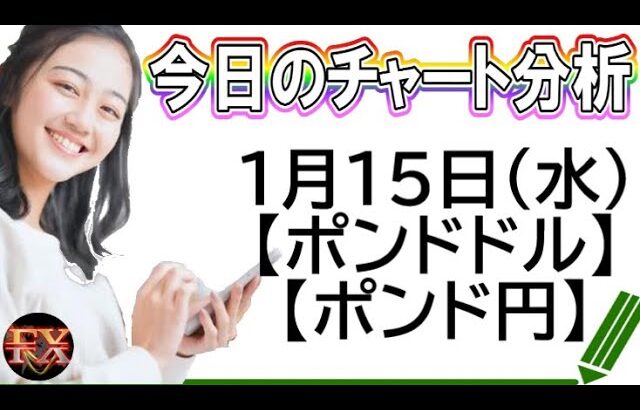 【FX最新予想】1月15日ポンドドル・ポンド円相場チャート分析【海外FX投資】