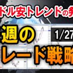 【FX】ユーロドル、日足上昇トレンド入りで買いの環境！／スキャルの実戦解説【1/27週】