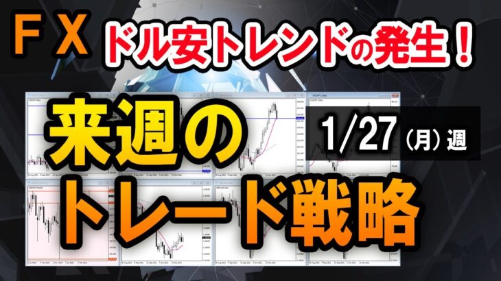 【FX】ユーロドル、日足上昇トレンド入りで買いの環境！／スキャルの実戦解説【1/27週】