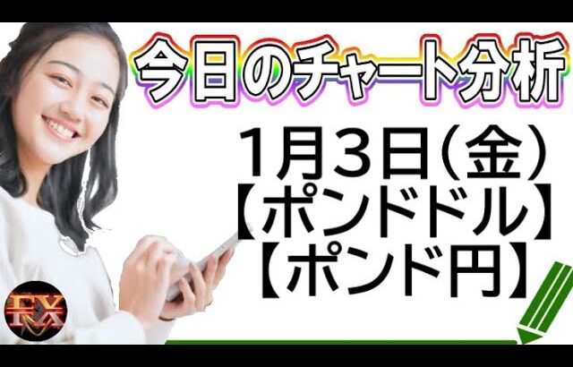 【FX最新予想】1月3日ポンドドル・ポンド円相場チャート分析【海外FX投資】