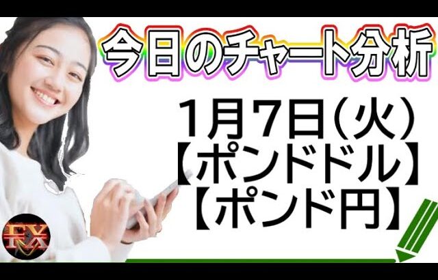 【FX最新予想】1月7日ポンドドル・ポンド円相場チャート分析【海外FX投資】