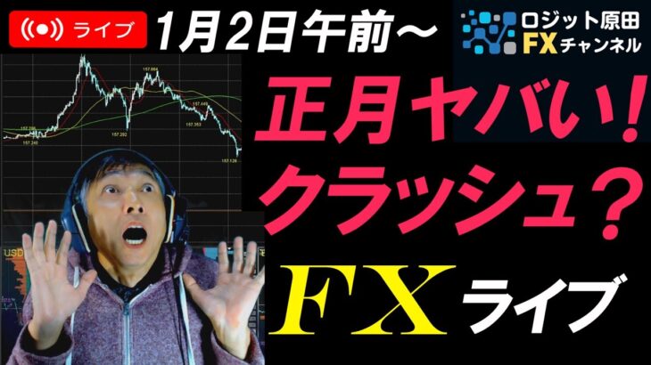 FX配信スキャルピング！2025年初ライブ！年初からドル円乱高下！為替介入の可能性は？リアルタイムトレード実況！