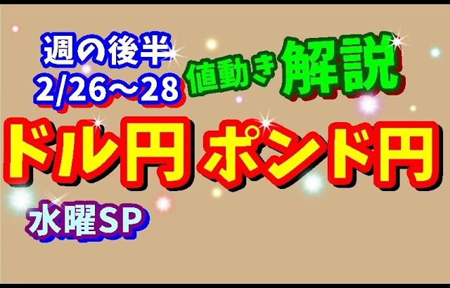 【FXドル円ポンド円】週の後半における値動きシナリオ解説