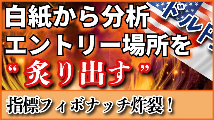 【FX ドル円分析】久々の白紙チャートから分析！エントリー場所をテクニカル分析から炙り出す！ #FX #FXトレード #テクニカル分析