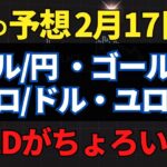 【FX先出し予想】2月17日〜【ドル円・ゴールド・ユロドル・ユロ円】～トレードシナリオ【投資家プロジェクト億り人さとし】