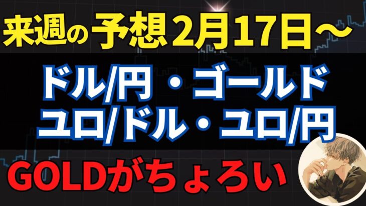 【FX先出し予想】2月17日〜【ドル円・ゴールド・ユロドル・ユロ円】～トレードシナリオ【投資家プロジェクト億り人さとし】