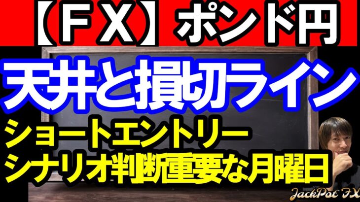 【ＦＸ】ポンド円　天井と損切ライン！