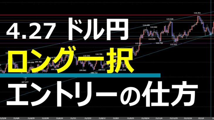 4.27 FX速報 ドル円トレードポイント
