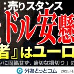 FX予想：続くドル安懸念『勝者』はユーロか｜ドル円は売りスタンス 2025/4/14（月）井上義教【為替見通し】#外為ドキッ