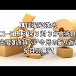 FX日曜勉強会 ユーロ円３保３対３から勝負 ＆主要3通貨ペア今月の振り返りと５月の展望