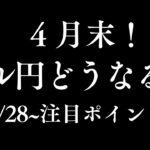 【FX】ドル円140円割れからの急上昇！どうなる？4/27~の見通し&反省 週末ゆる配信