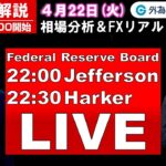 FX実践解説、相場分析＆リアルトレード、ドル円などの注目材料（2025年4月22日)