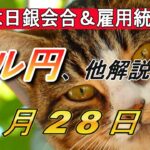 【TAKA FX】来週は日銀会合＆雇用統計！　ドル円他各通貨の環境認識解説。4月28日(月)～
