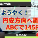 【ドル円】戻り売りチャンス145円ABC！ドル買いならユーロドル【FX 為替予想】