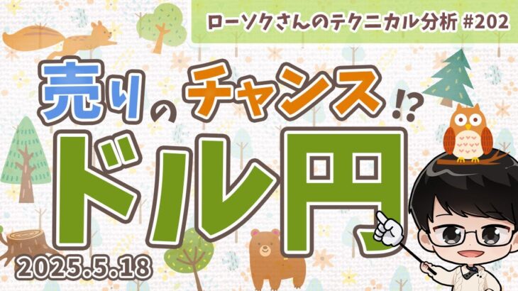 【下落】ドル円 最新予想！〇〇円から売る！今後の戦略を分かりやすく解説！【FX ローソクさんのテクニカル分析 #202 】
