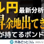 FX予想：ドル円は上昇余地が出てきた？期待が持てるポンド円   2025/5/12（月）井上義教【為替見通し】#外為ドキッ