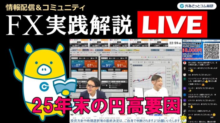 FX実践解説、25年末に円高になる根拠の１つとは？ （2025年5月28日)