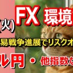 【TAKA FX】米中貿易戦争進展でリスクオン！　ドル円他各通貨の環境認識解説。各種指数、GOLDなど　5月13日(火)
